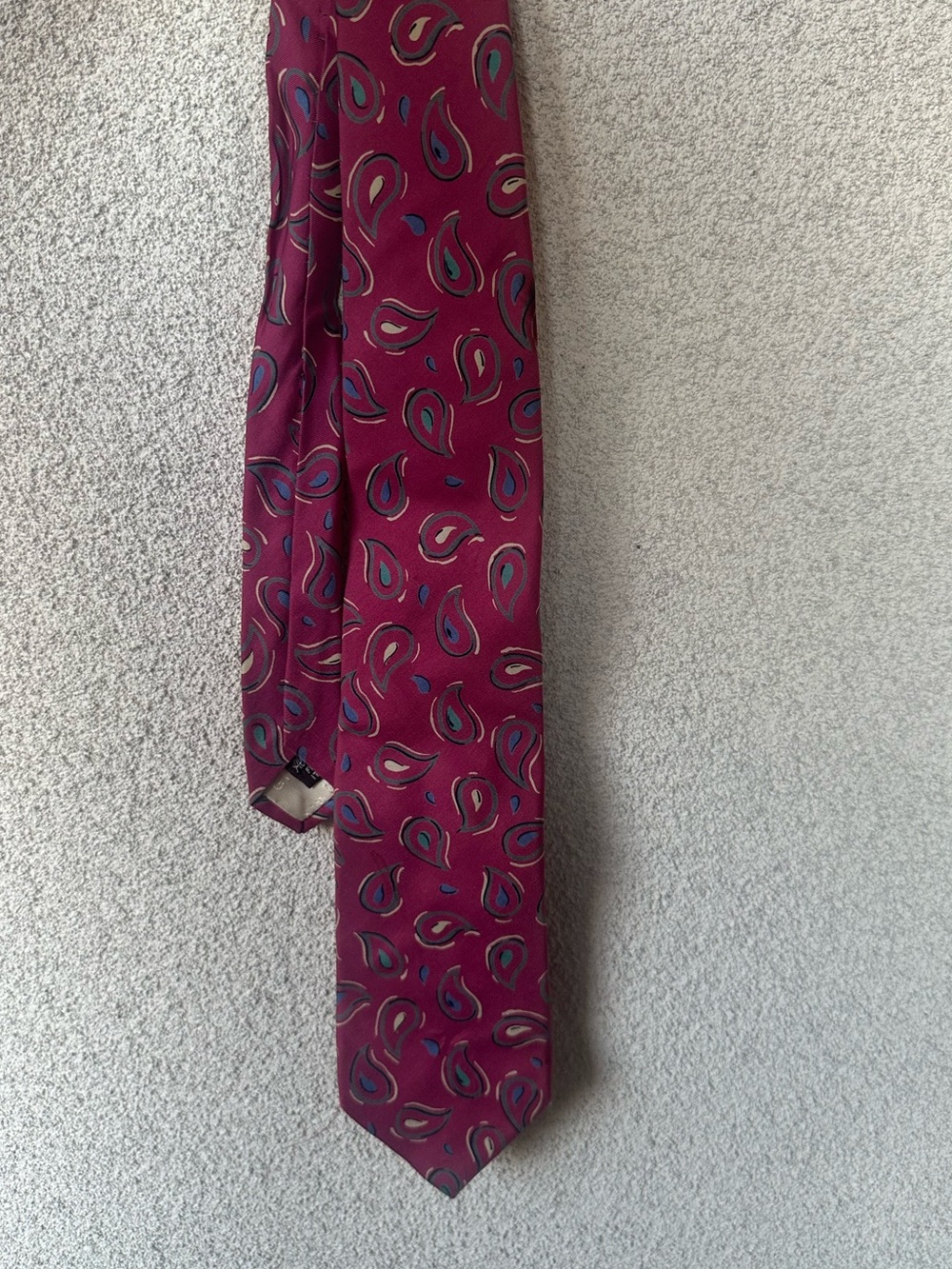 Givenchy Monsieur Vintage Silk Tie | Burgundy Paisley | Made in Italy